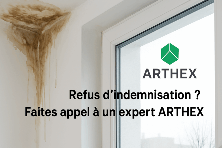 Refus d’indemnisation après infiltration – mur humide et logo Arthex – litige assurance infiltration