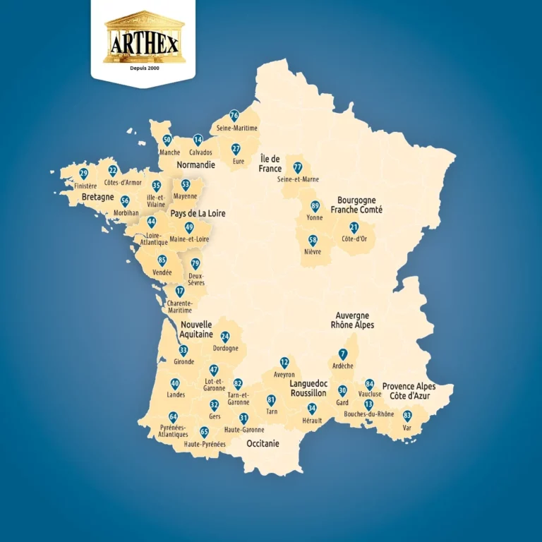 Carte experts en bâtiment Arthex